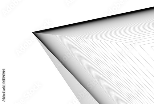 Abstract architectual drawing vector 3d illustration