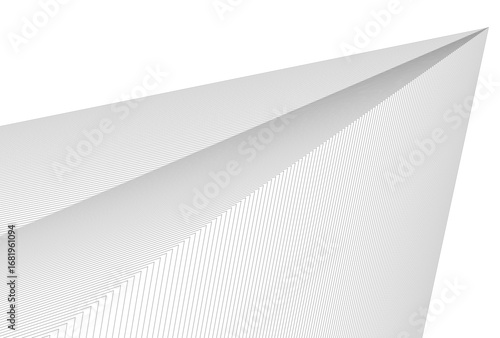 Abstract architectual drawing vector 3d illustration