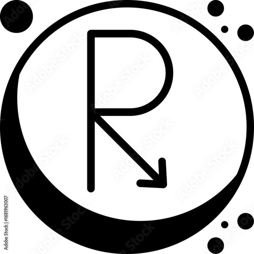 Retrograde Astrological Symbol