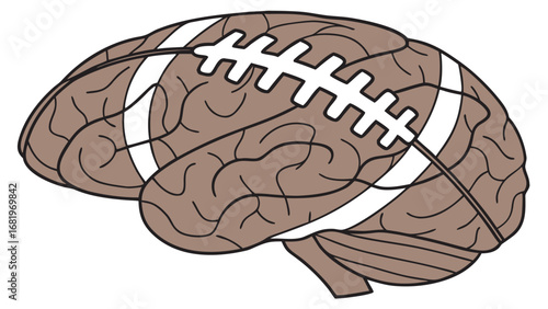 American football brain fusion concept for sports and intelligence