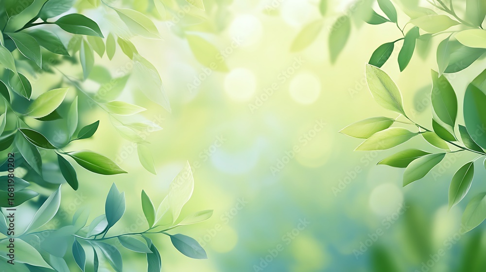 Obraz premium Stunning rainforest foliage glowing vibrantly with natural jungle charm picture
