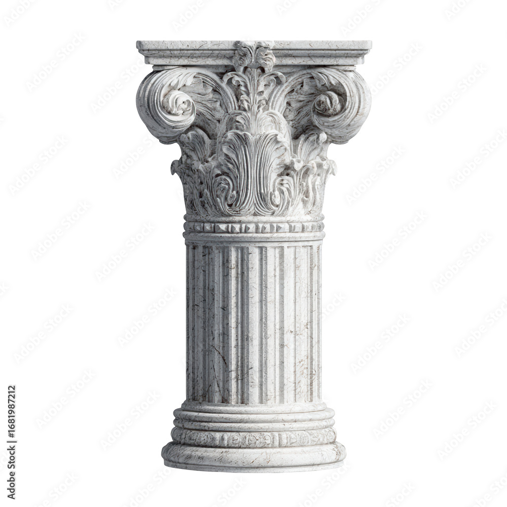 Obraz premium Elegant Marble Column Classical Architecture Design