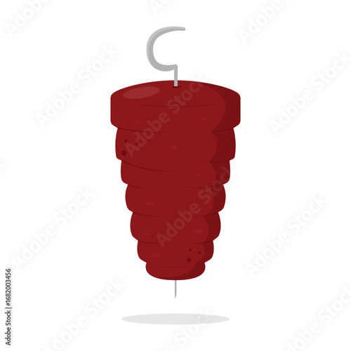 Kebab Food Icon Vector Design.