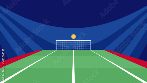 Penalty Spot Perspective Staring Down Goal Soccer Football Game