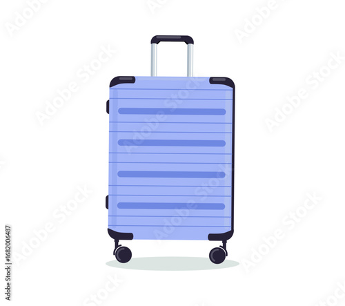 Travel suitcase vector illustration. Adventure time and trevellers. Traveling bags and suitcases for travelers. Baggage