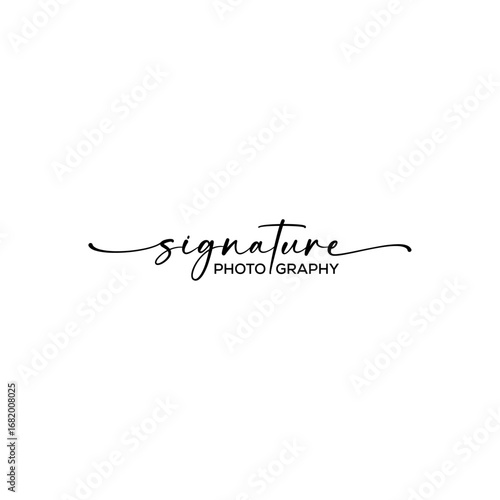 Unique Signature photography text or font handwritten Calligraphy Logotype Script Font Type Font lettering vector ai or eps design