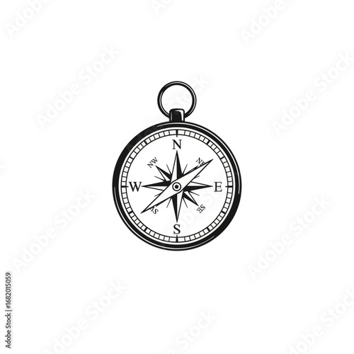 Vintage Compass - Classic Navigation Tool.