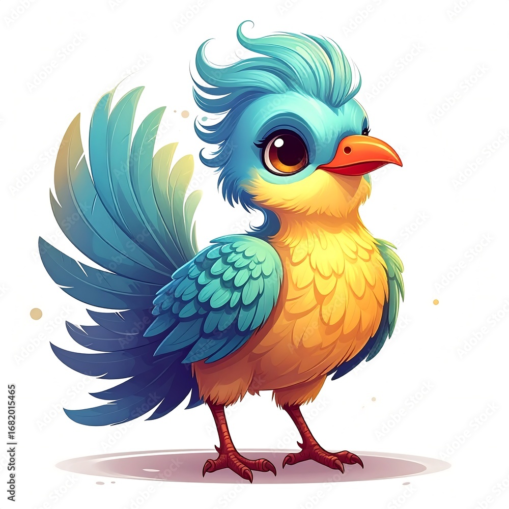 Fototapeta premium Cute bird illustration