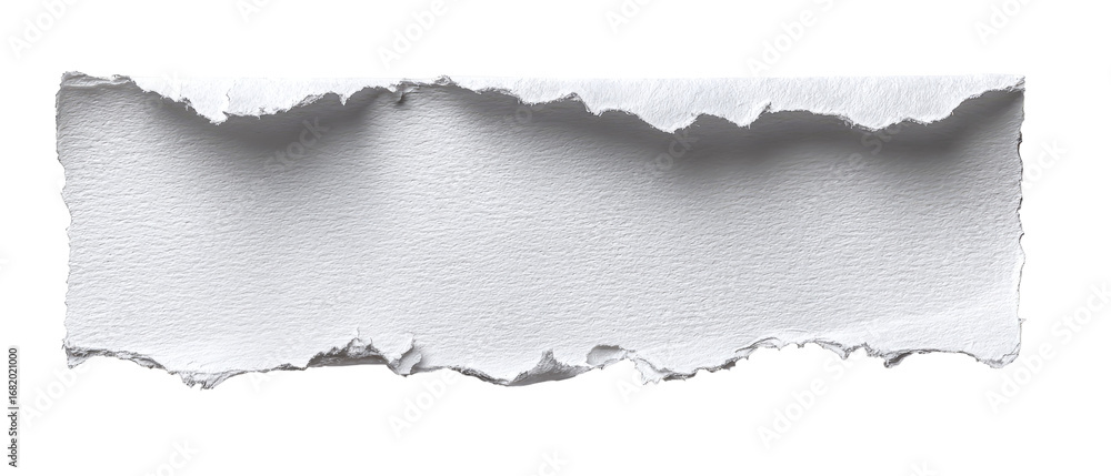 Naklejka premium Ripped piece of white paper
