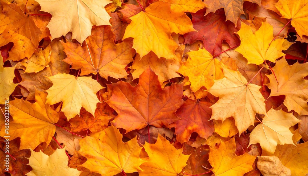 Fototapeta premium Autumn leaves, vibrant colors