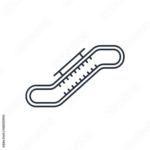 Escalator icon with a simple line art design.
