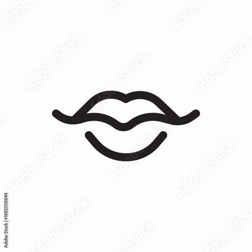 icon vector lips mouth 