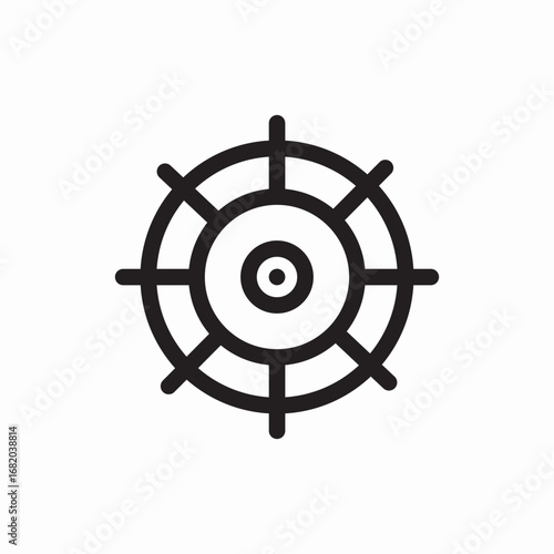 icon vector ship wheel helm 
