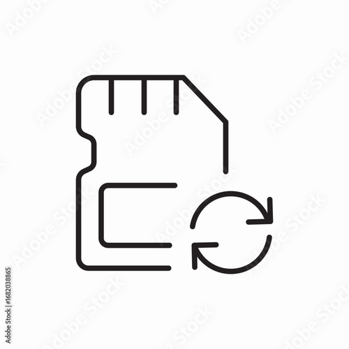 icon vector sim card remove 