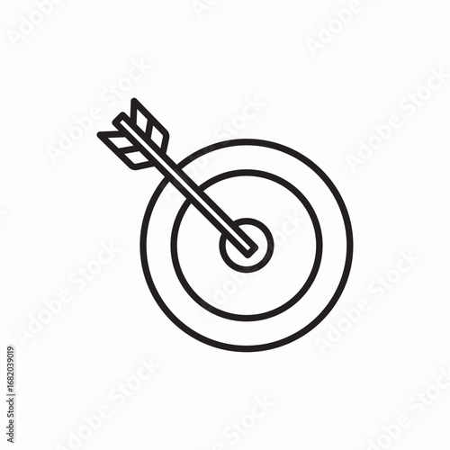 icon vector  goal aim 