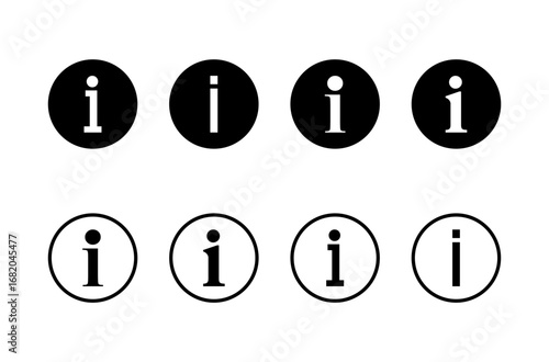 Information sign icon logo design. about us sign and symbol. question mark icon