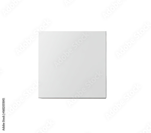 Blank, square, white, flat surface