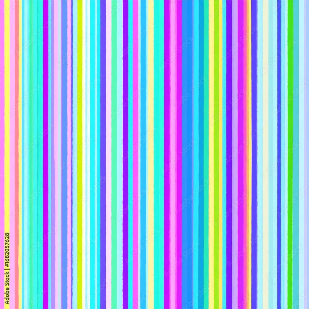 Obraz premium A vibrant vertical striped pattern showcasing a spectrum of pastel and bright colors.