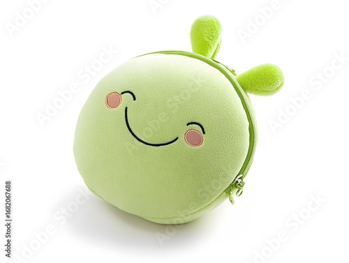 Adorable Green Cute Plush Coin Purse - Whimsical Children's Accessory and Safe Toy Storage
