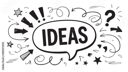 Brainstorming: Creative Ideas Graphic - Concept & Innovation Illustration