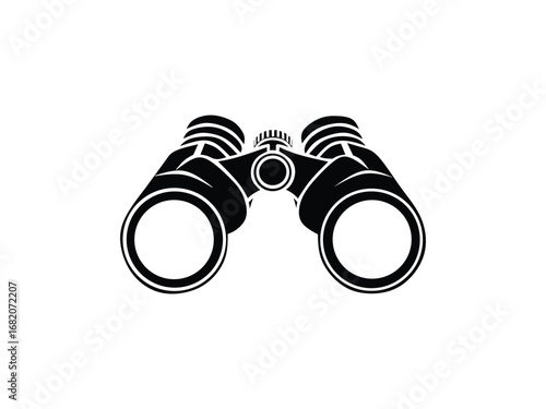 silhouette illustration of a telescope vector
