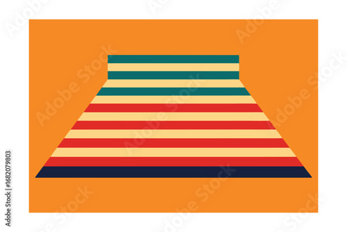 vector illustration of an abstract colorful background icon