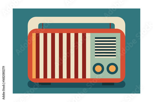 retro radio vector illustration design icon