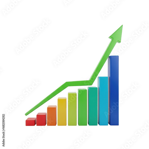 Free Download Growth chart isolated on transparent background - GFXLoad