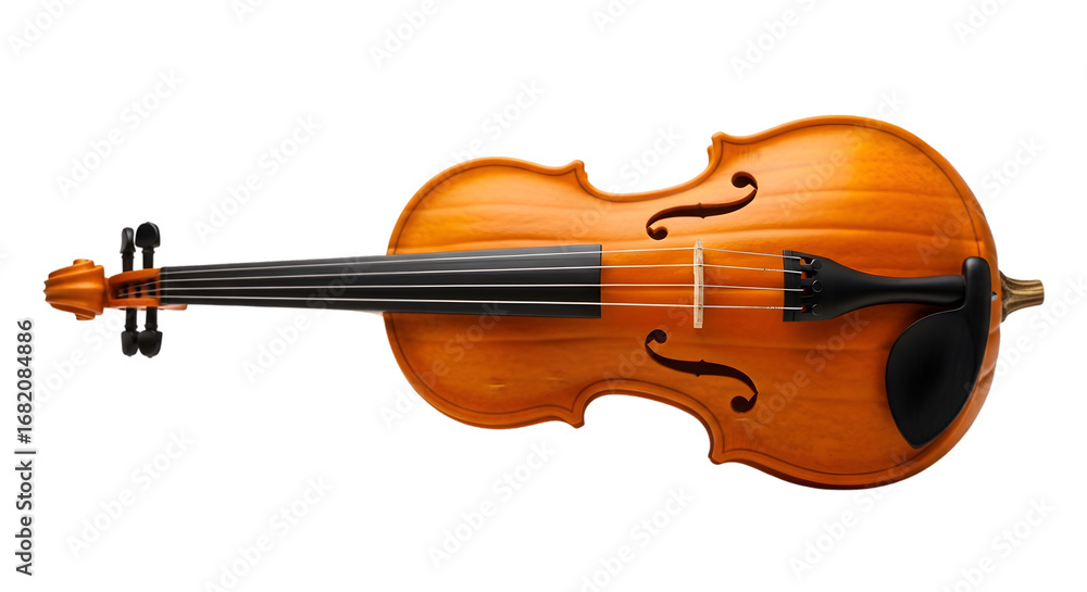 Fototapeta premium Unique pumpkin shaped violin for creative music concepts and autumn themes