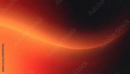 Fototapeta Naklejka Na Ścianę i Meble -  Dark red orange black abstract artistic wallpaper with gradient tones, grainy digital texture background, stylish modern design