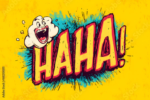 interjection ha ha ha, representation of laughter