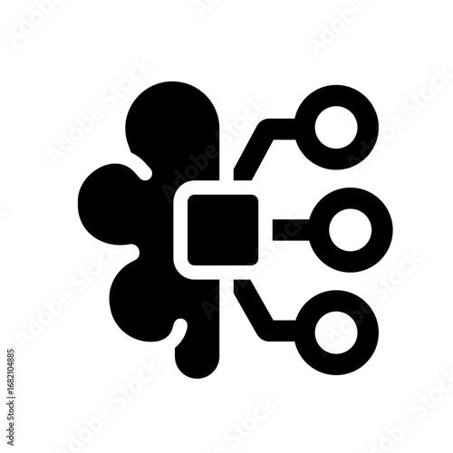 deep learning glyph icon