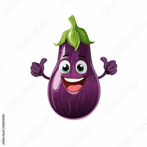 Lustige Aubergine