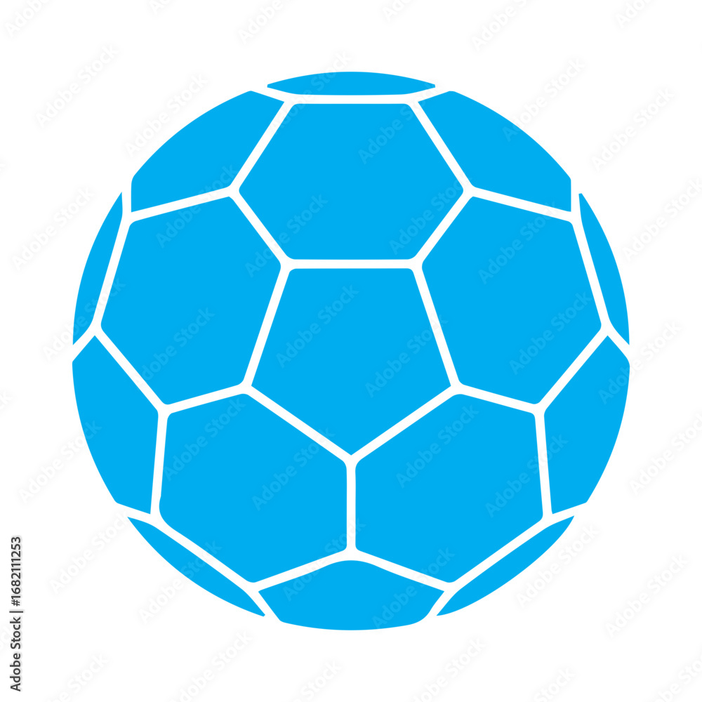 Fototapeta premium Ball football colored icon