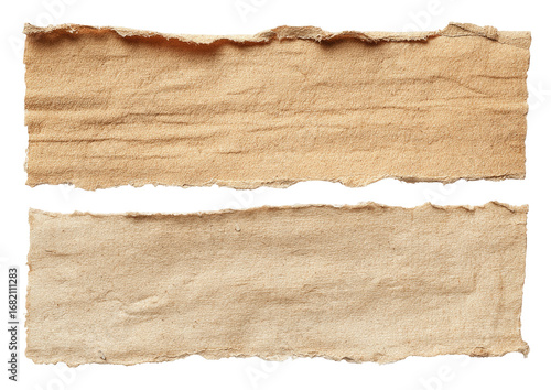 Wallpaper Mural Two pieces of torn cardboard, light beige in color, with irregular edges.  The pieces are stacked vertically, separated by a clean horizontal line Torontodigital.ca