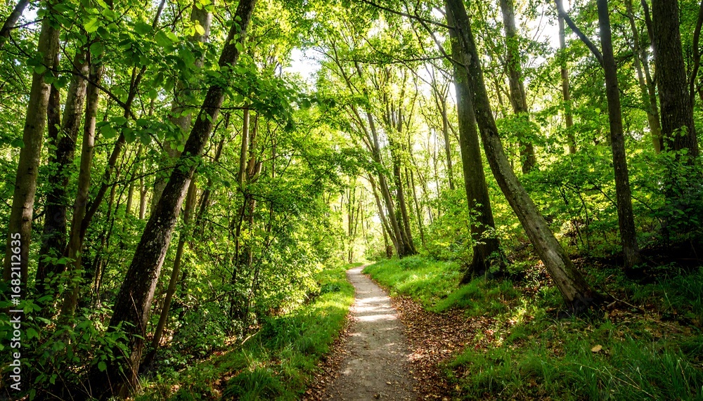 Obraz premium Sunlit forest path (3)