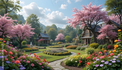  Fairy Garden with Glowing Blossoms
