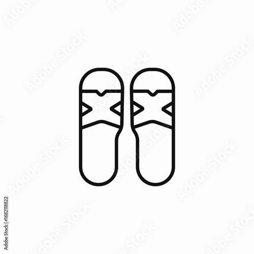 flip flops icon sign vector