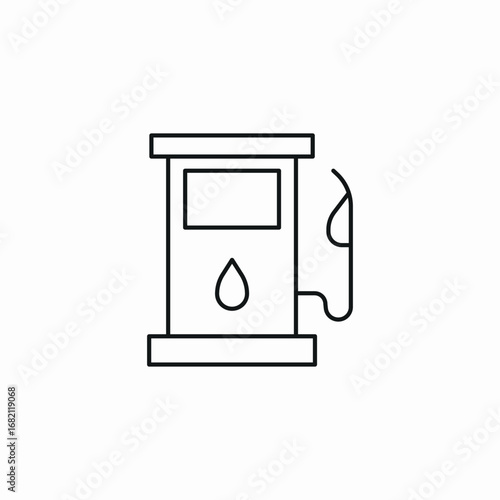 fuel pump icon sign vector