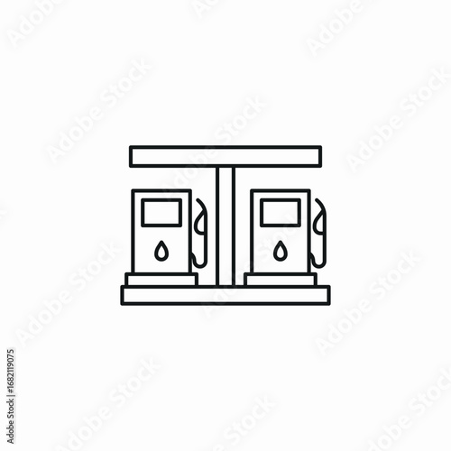 fuel pumps icon sign vector