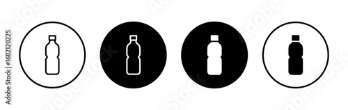 Bottle icon symbol for apps and websites. bottle sign and symbol