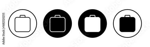 Briefcase icon symbol for apps and websites. suitcase sign and symbol. luggage symbol.
