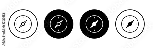 Compass icon symbol for apps and websites. arrow compass icon sign and symbol