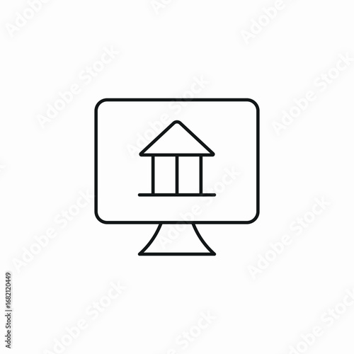 online auction icon sign vector