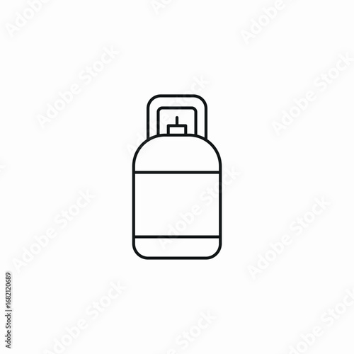 propane tank icon sign vector
