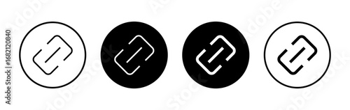 Link icon symbol for apps and websites. Hyperlink chain sign and symbol