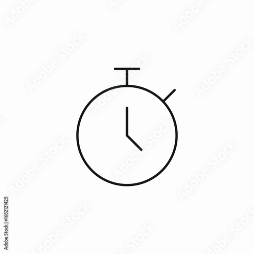 timer clock icon sign vector