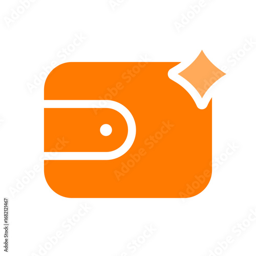 wallet orange icon