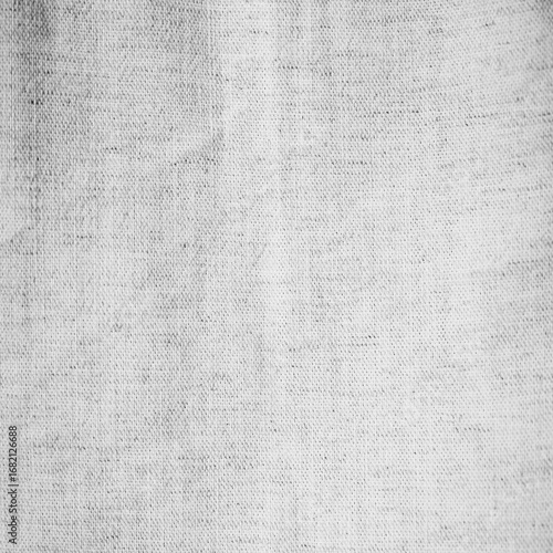 Black white light gray fabric cloth. Natural linen fabric texture background. Close-up. Empty. Design.