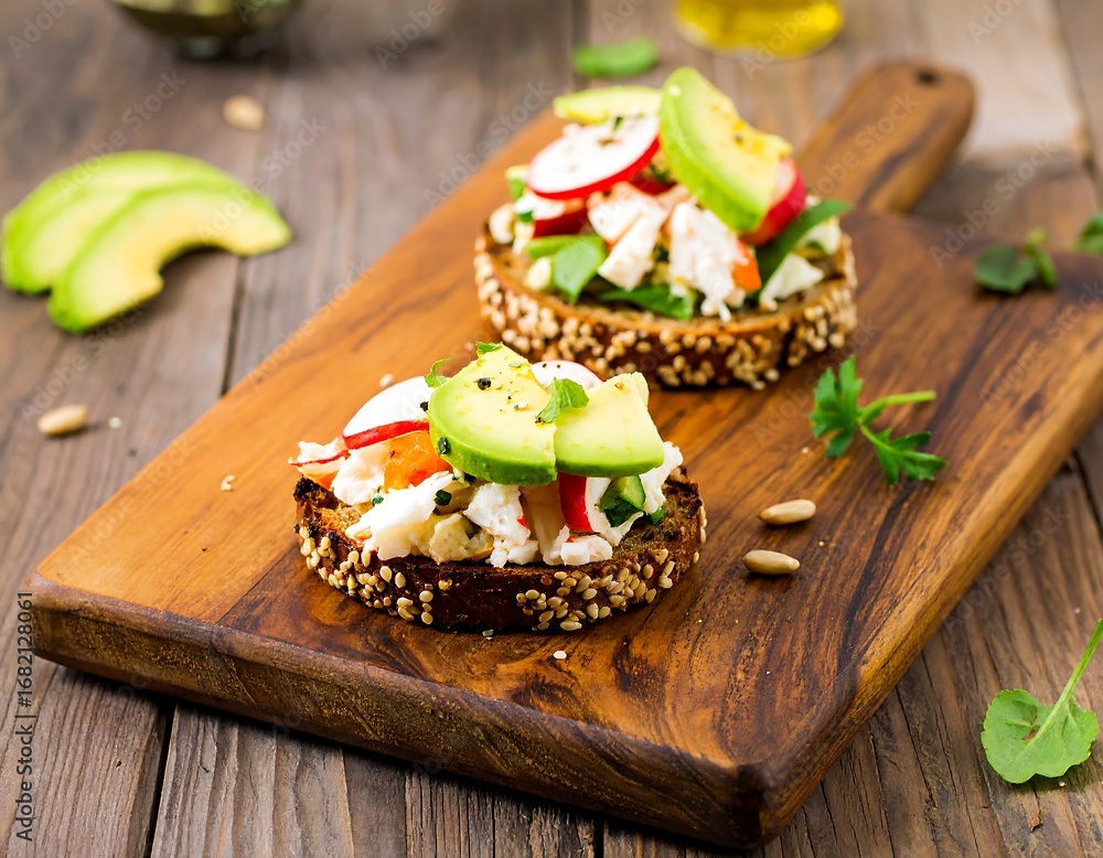 custom made wallpaper toronto digitalHealthy seafood open-faced sandwiches